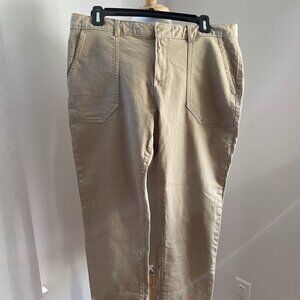 Banana Republic Womens Pants 6 Khaki Color Low Rise Sloan Fit